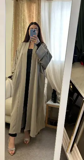 KIMONO FEMME TAUPE CLAIR